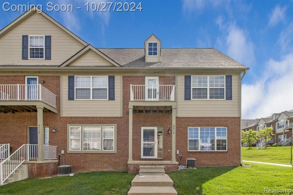 End unit condo.