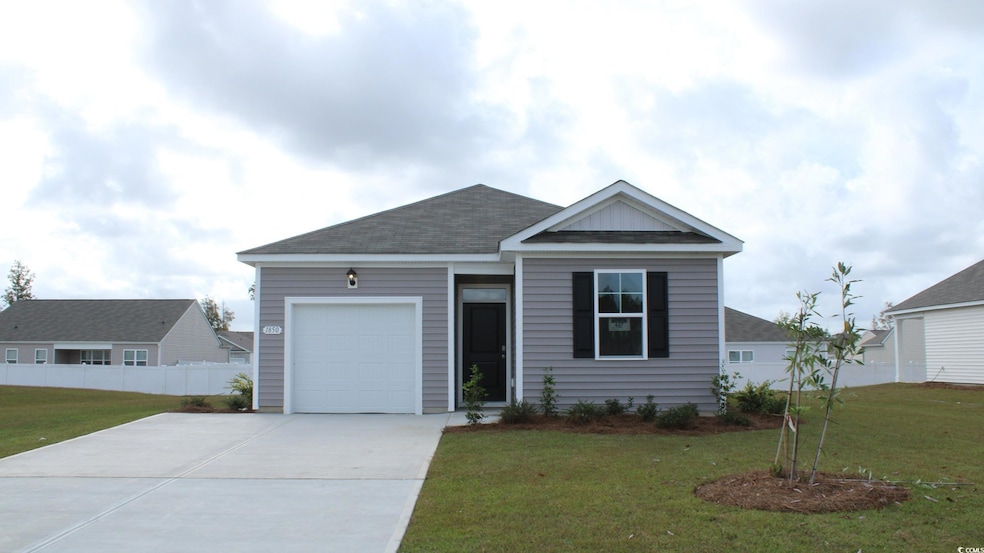Single story home featuring roof with shingles, driveway, and an attached garage