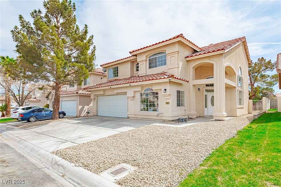 Mediterranean / spanish-style home with concrete d
