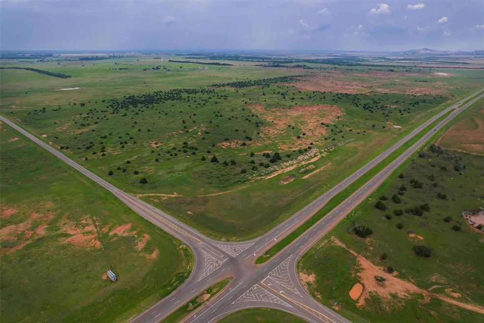 Aerial Picture from the SE Corner of Property.