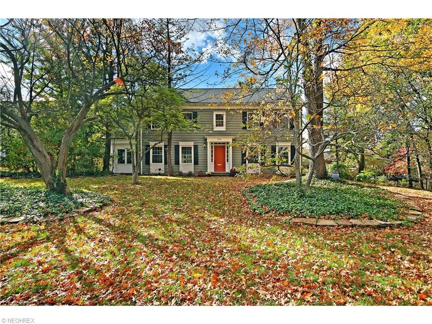 Front landscaped view of this pristine colonial ho