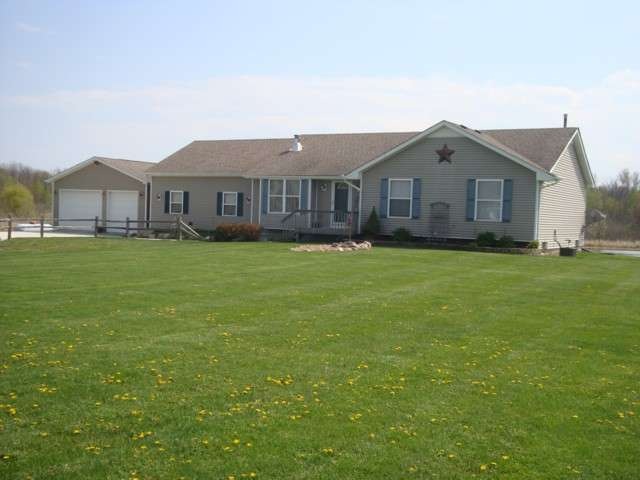 This is the front view of the home.