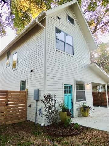 Secluded back house has a very private feel