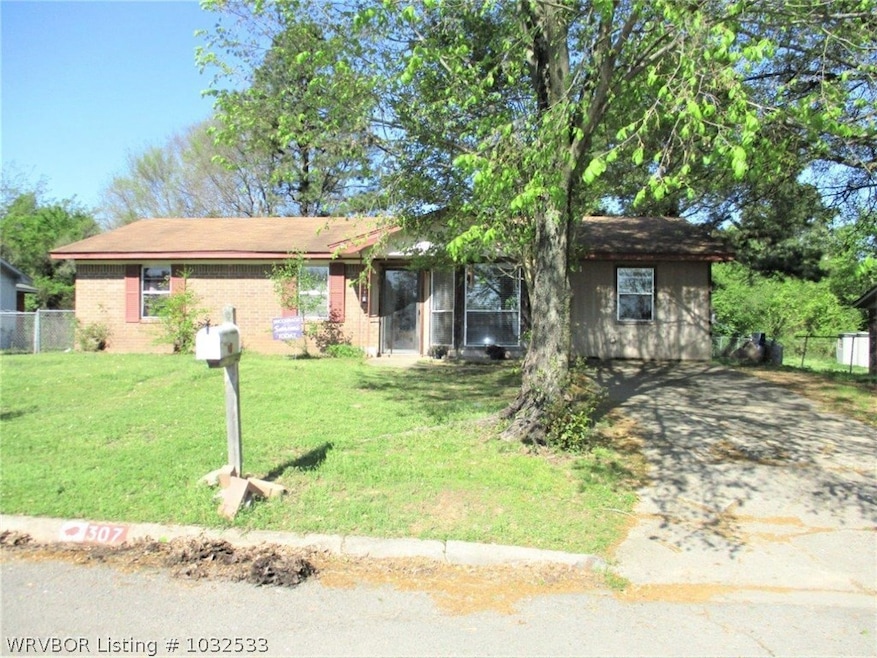 Exterior Front. Large Shade Tree