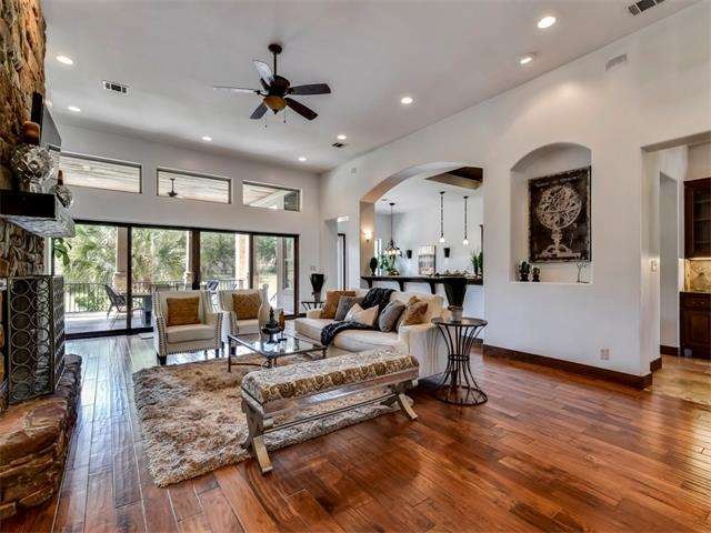 Family room is the heart of the home. There is a w