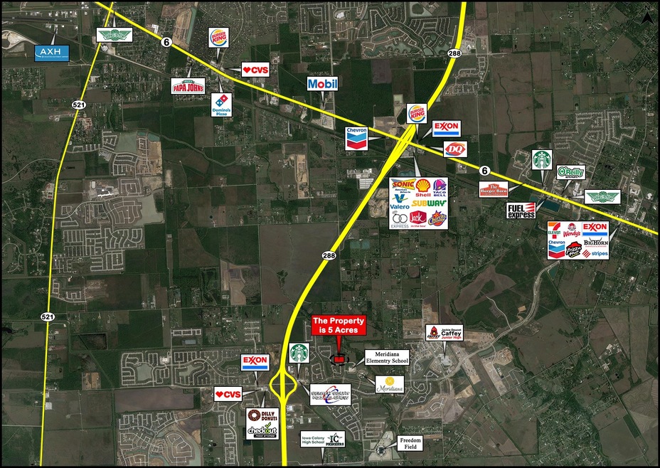 5 acres near 288 and Hwy 6