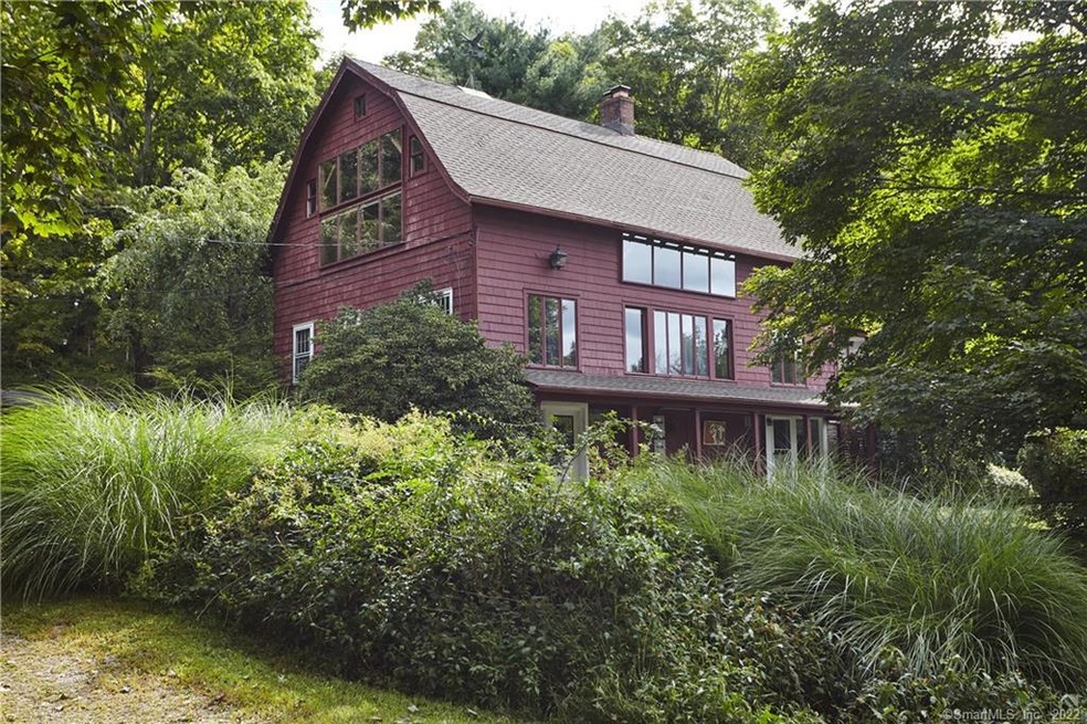 Side view of THE BARN from driveway along Kellogg 