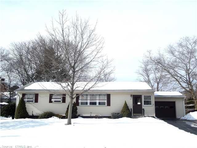 Exterior Front. Attractive ranch home w/1-car atta