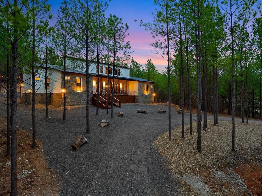 View of front of house featuring a deck