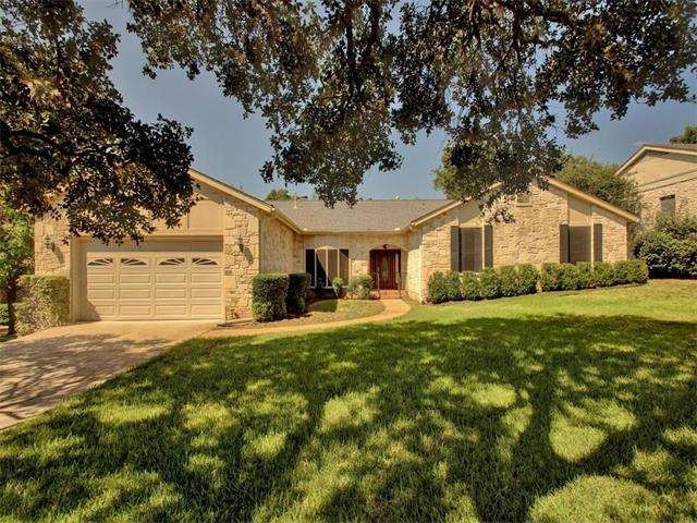 Home is situated on large cul-de-sac lot backing t