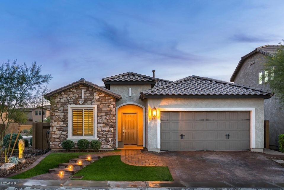 Front Of Home at Dusk