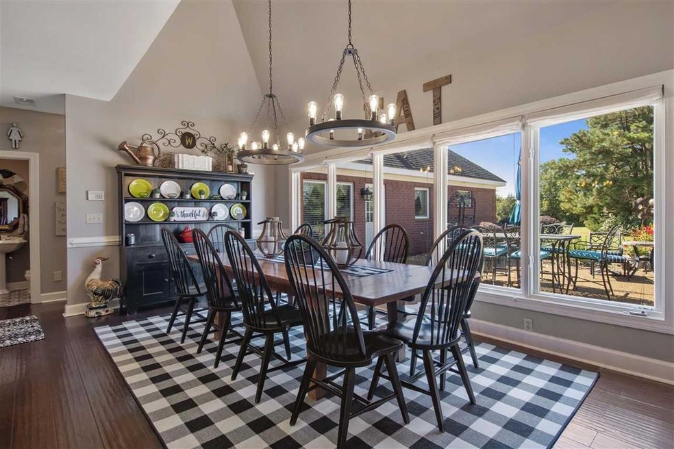 Entertaining in the breakfast area.