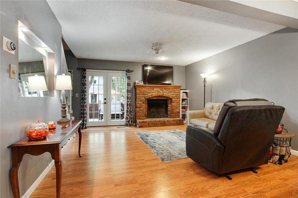Spacious Living Room with new French doors leading