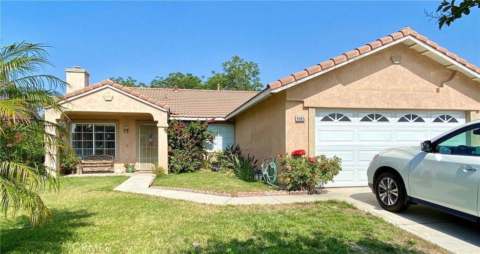 Beautiful greenery, palms and long lasting tile roof