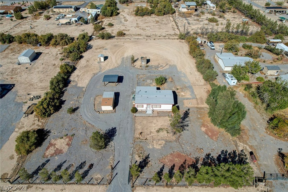 Drone view front of home