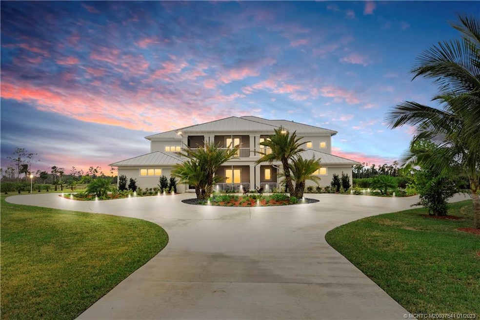Beautiful sunset view of home
