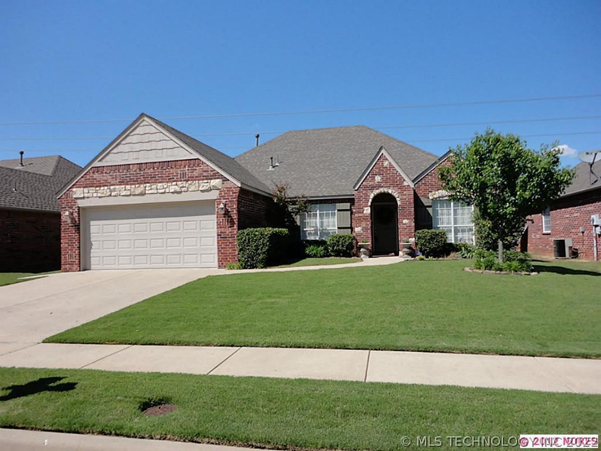 Beautiful full brick with stone accents on the ext
