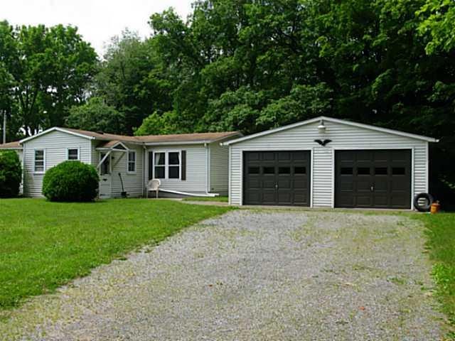 Exterior Front Large two car garage