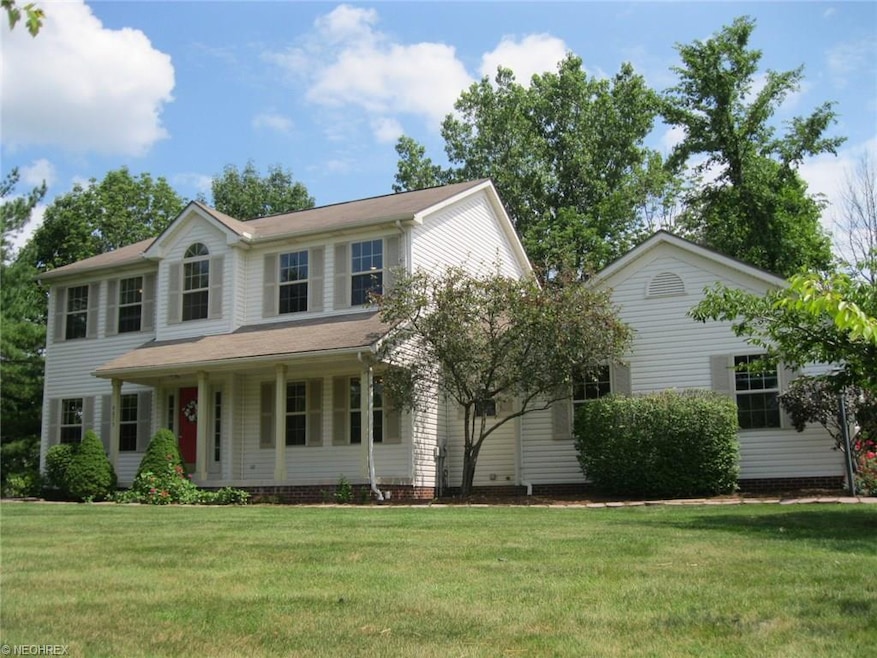 Covered front porch welcomes visitors!