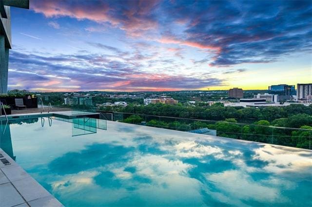 The West Facing Infinity Pool Provides Perfect Sun