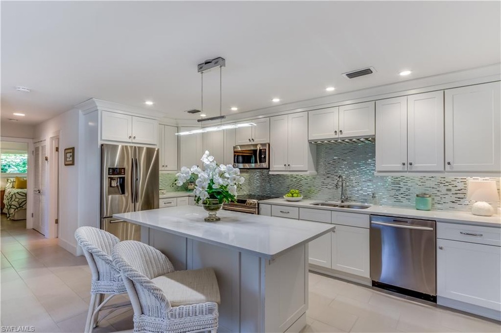 Open Floor plan with large island...great for ente