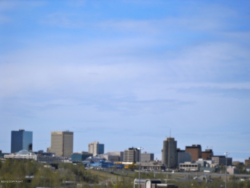 View standing on lot toward downtown