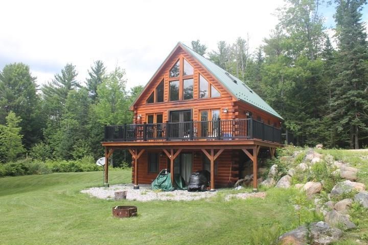 Front of house with deck