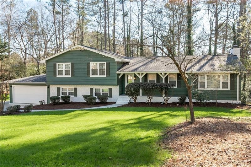 This beautiful Ranch home sits on a .75+ acre lot 