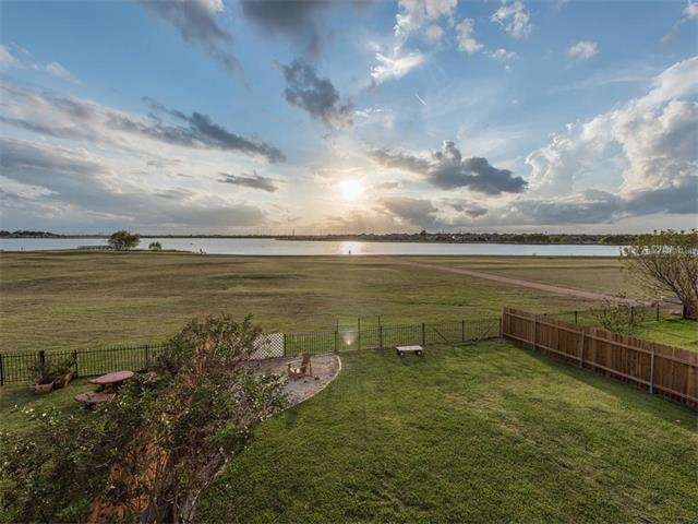 Gorgeous lake view! Backs right up to Lake Pfluger