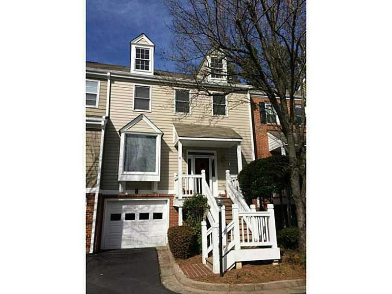 Exterior Front. Three story townhouse with unique 