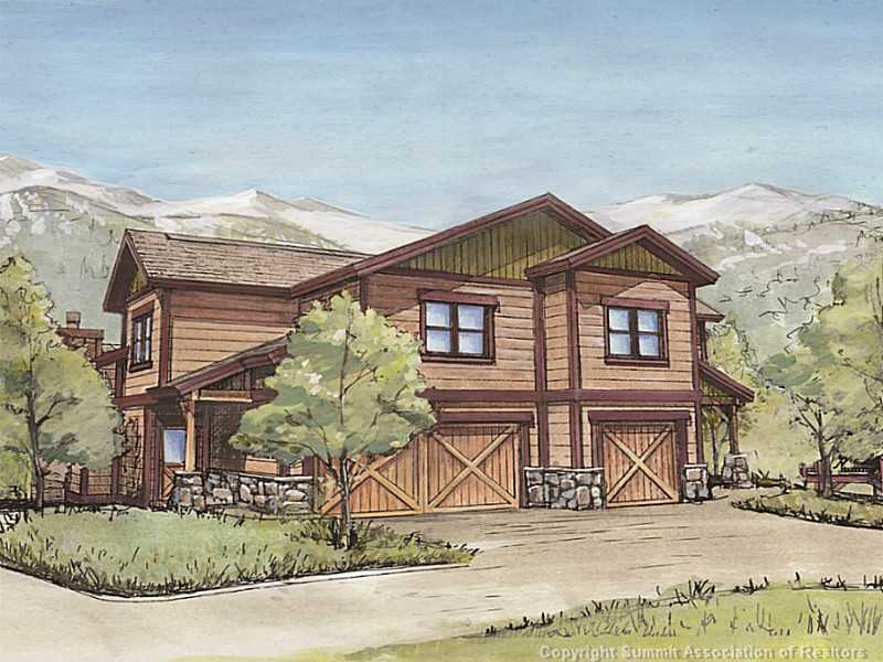 Exterior Front. Artist rendering of The Homes at M