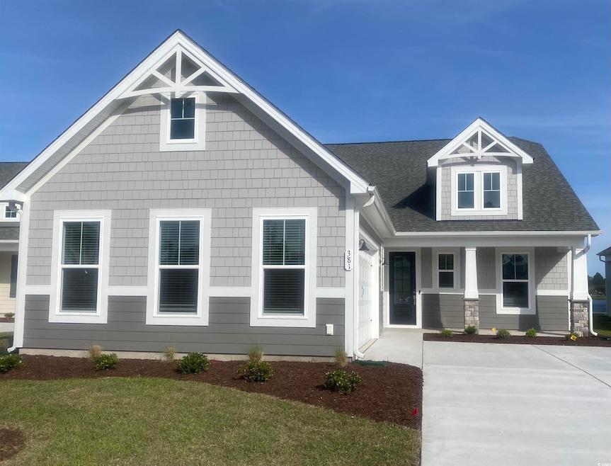 Craftsman house with a porch, a shingled roof, a f