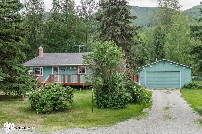 Exterior of home and garage
