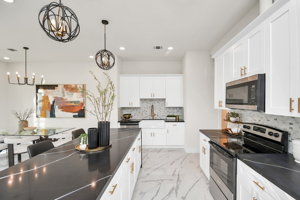 Chef's dream kitchen; upgraded waterfall island wi