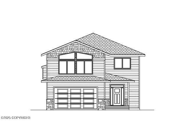 The Mondavi II Front Elevation