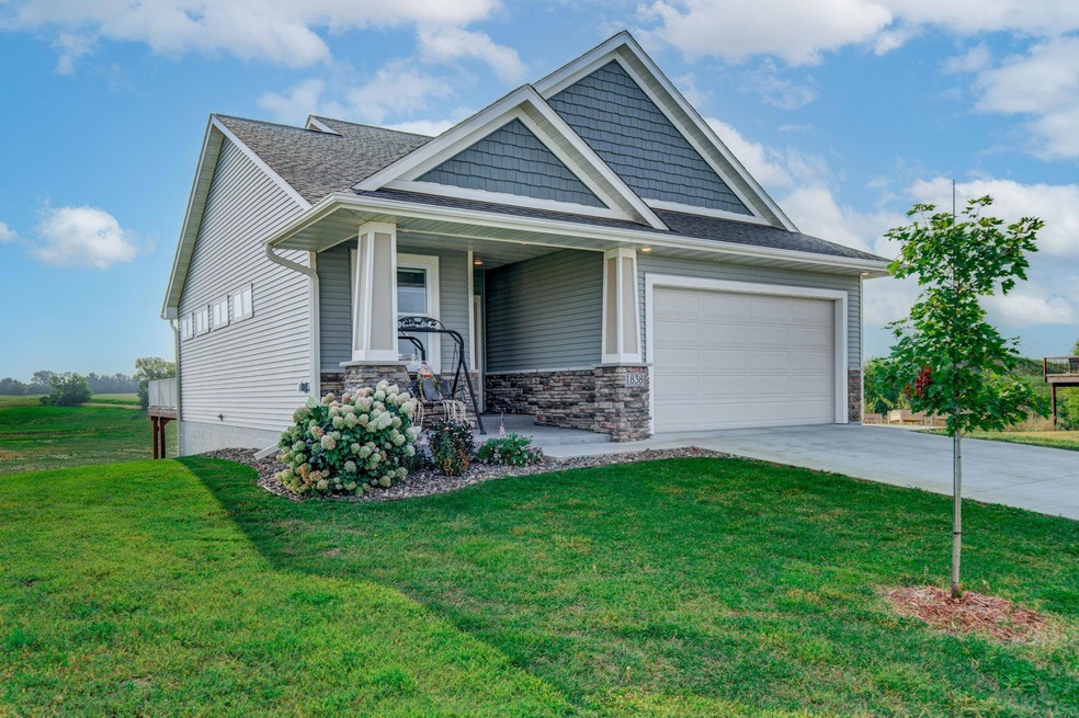 Front of home. Look at the beautiful landscaping.