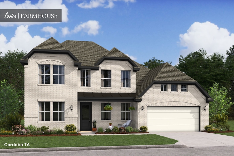 Gorgeous Cordoba home design by K. Hovnanian Homes in elevation TA built in Sundance Cove. (*Artist rendering used for illustration purposes only.)