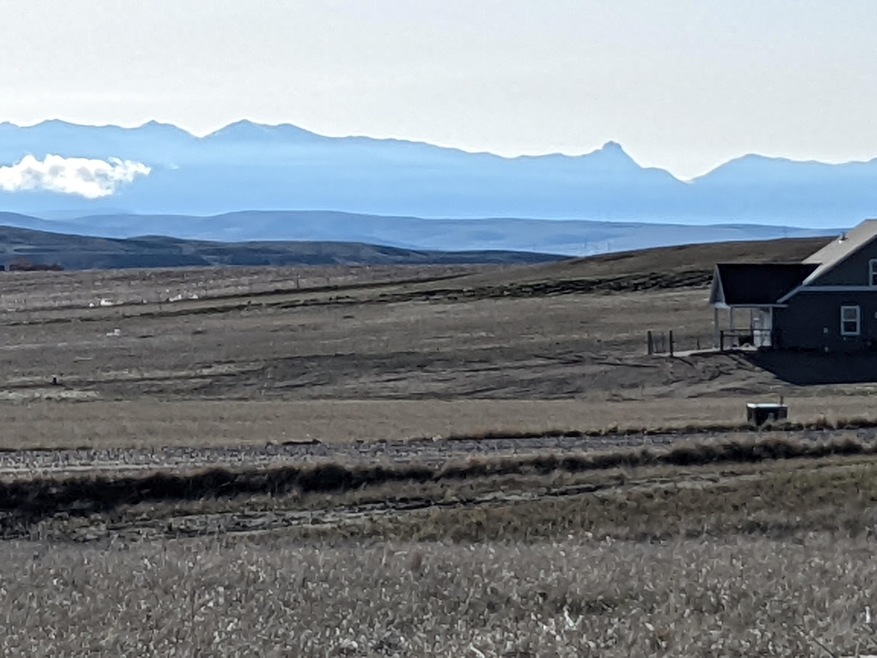Looking SE toward Bridger Mountains