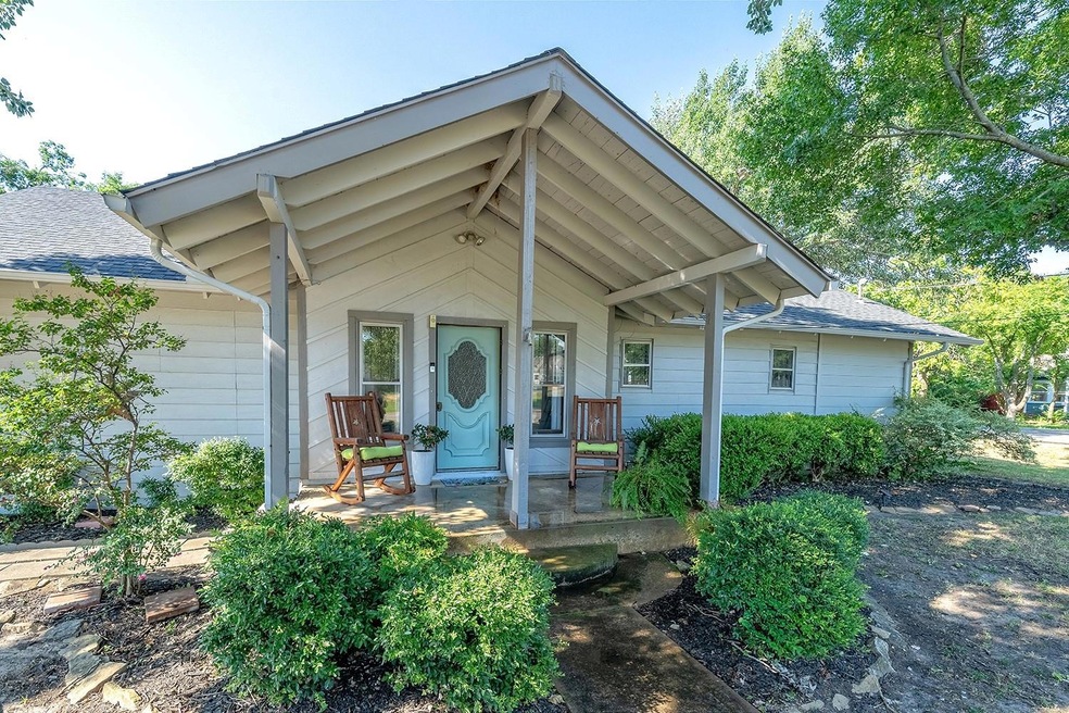View of front of home with a porch