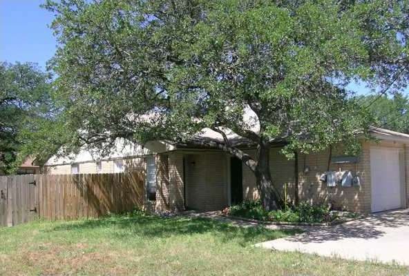 Exterior Front : Side A of  Duplex