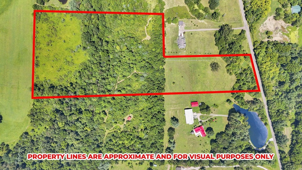 13 partially wooded acres in Alexanria