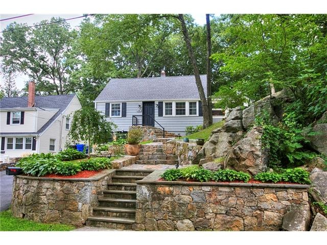 Beautiful stone wall/entry/curb appeal