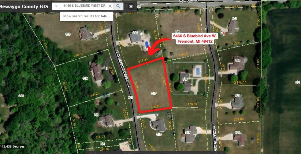 6466 S Bluebird Ave W. Freemont MI 49412