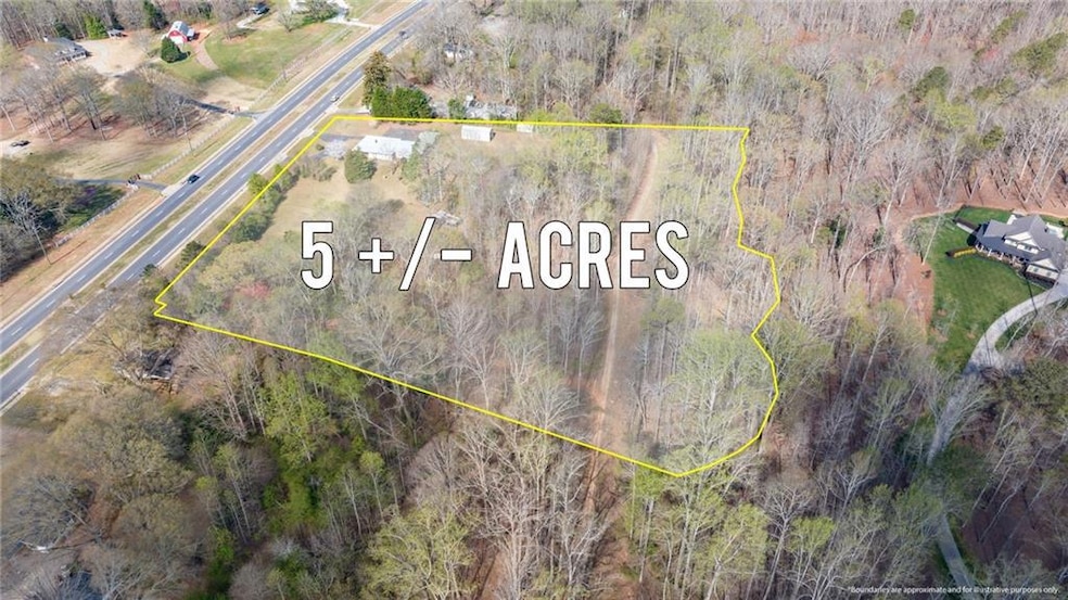 Birds eye view of property