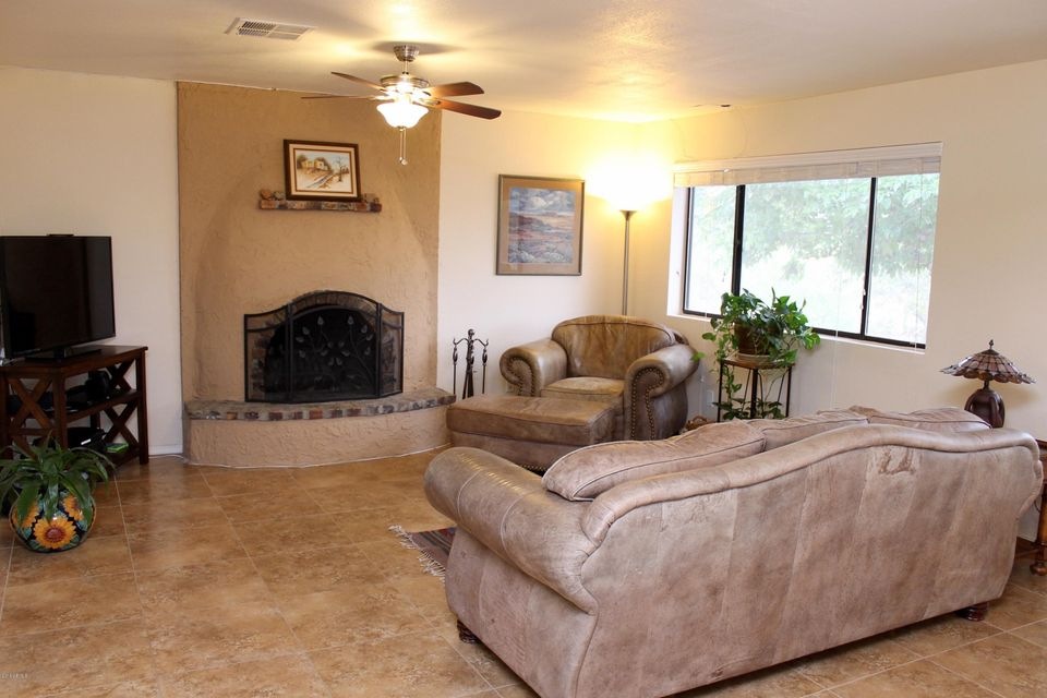 Great Room Centered Around Fireplace