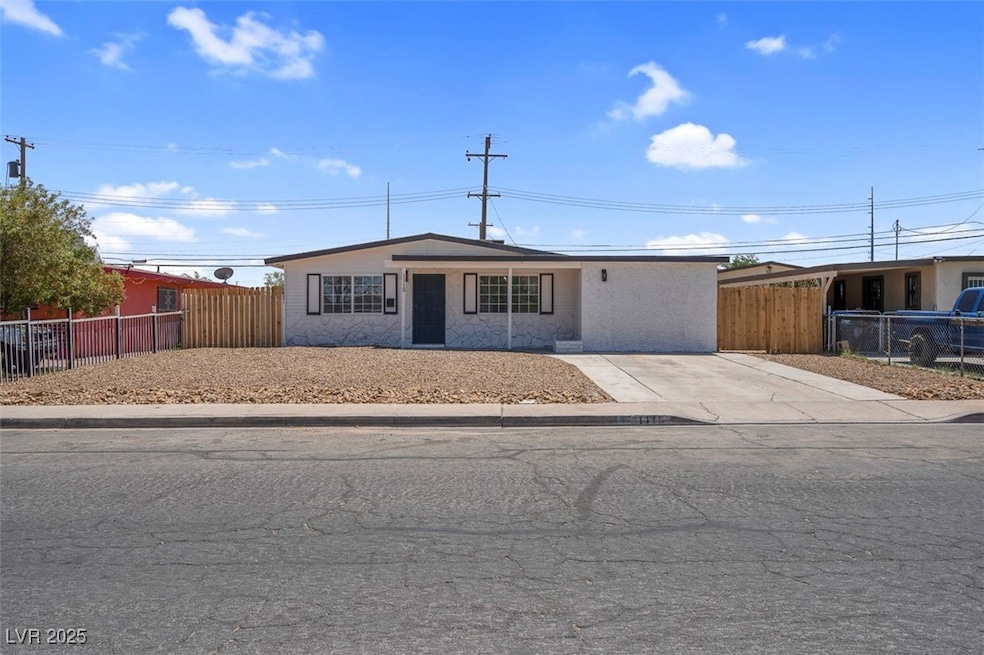 View of single story home