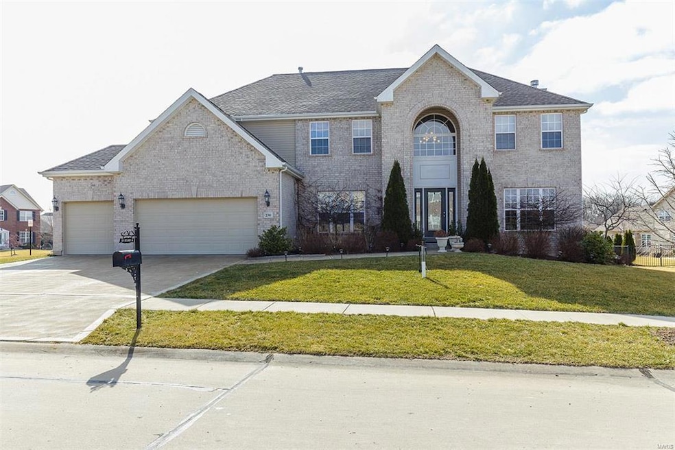 EXQUISITE 2 STORY WITH ALMOST 3,900 SQUARE FEET AND PARTIALLY FINISHED LOWER LEVEL. GARAGE HAS 22O OUTLET FOR THAT SPECIAL EQUIPMENT. CORNER LOT THAT SIDES TO A CUL DE SAC.