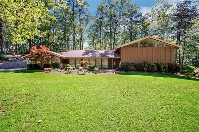 Mid century modern split level home