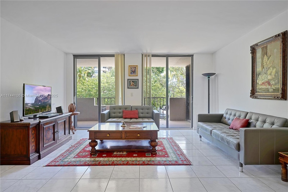 Ample living room facing East with Balcony