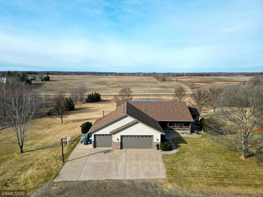 Country life awaits your arrival!! This country property checks all the boxes for country living. The walkout rambler offers an open design with spacious room sizes so the home will not disappoint.